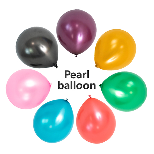 5 hazbeteko Pearl Latex Globoak