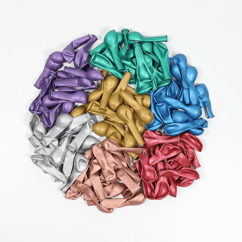 5 hazbeteko latexezko globo metalikoa