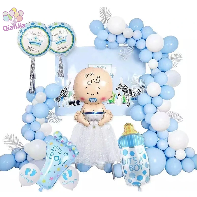 Baby Shower Puxika Arku Garland Kit Foil Globoarekin