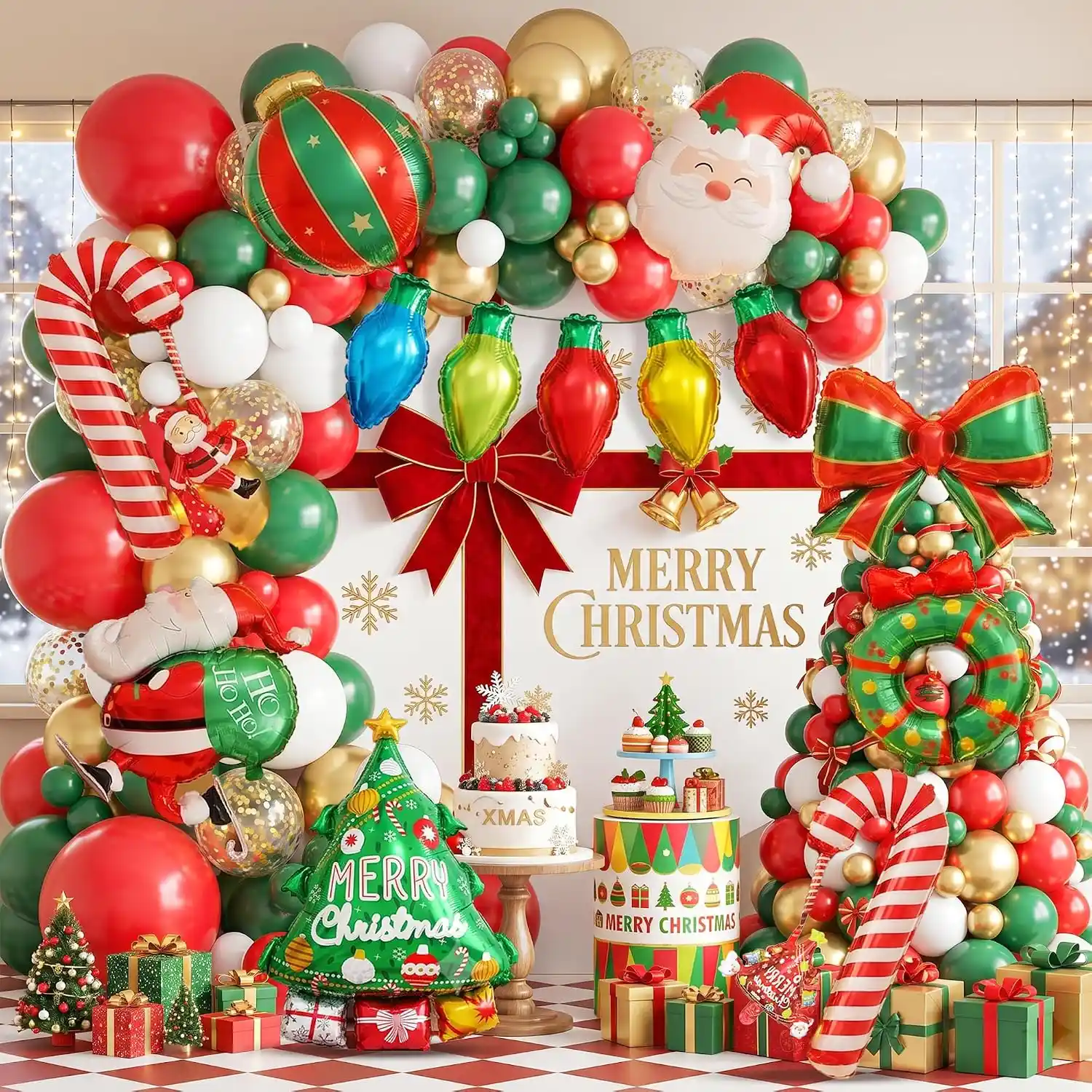 Gabonetako Globo Garland Arch Kits