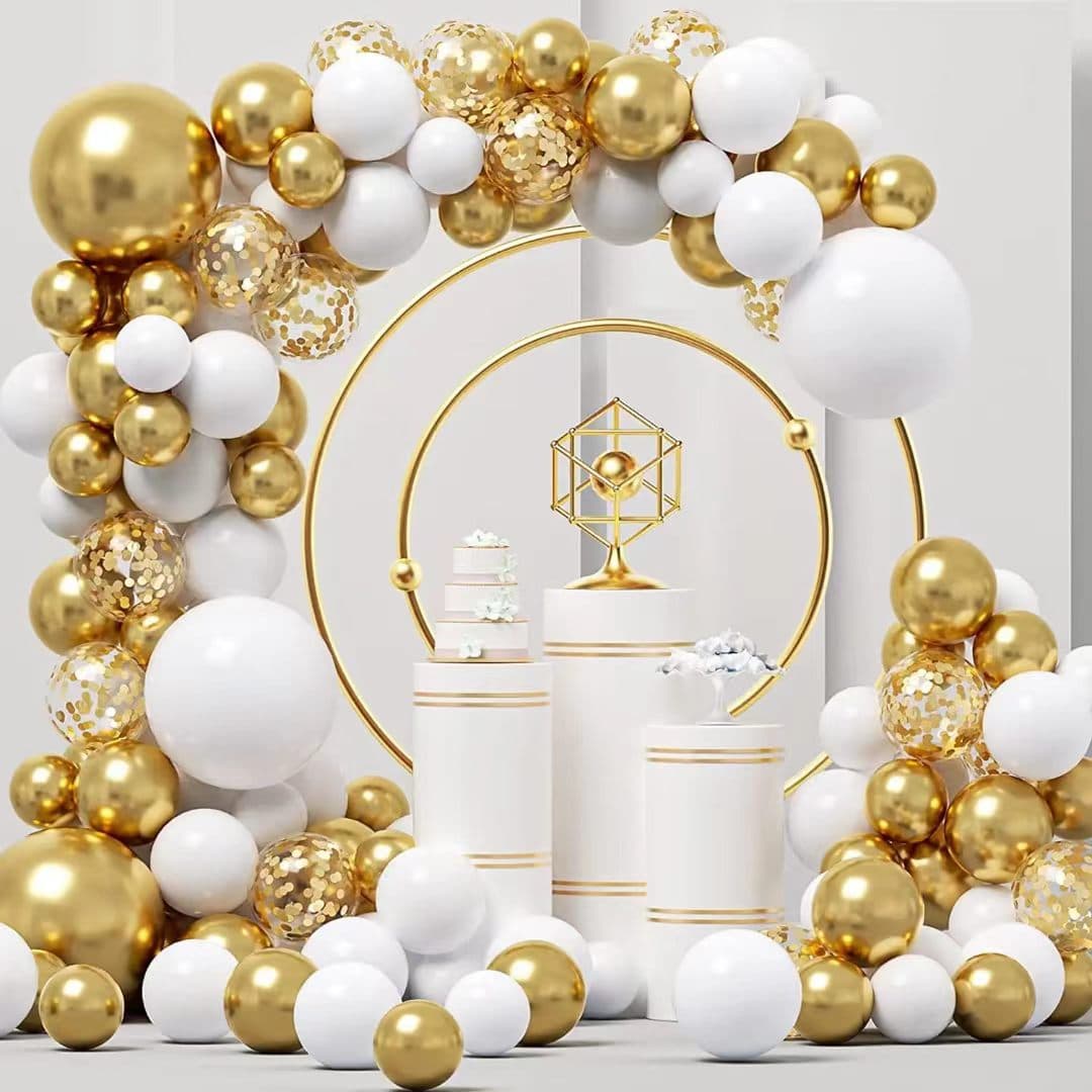 Chrome koloreko globo-girlanda