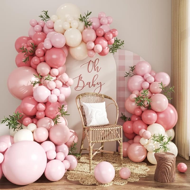 Dusty Pink Globo Garland Kit