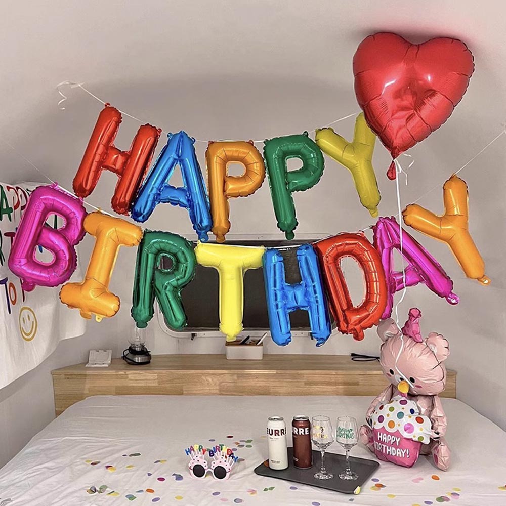 Zorionak urtebetetze festa globoak