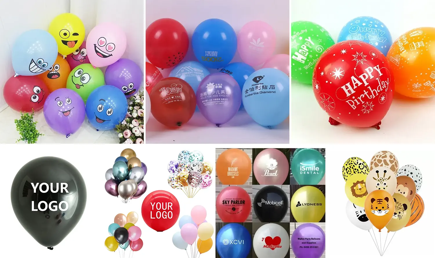 Custom printed logo balloon