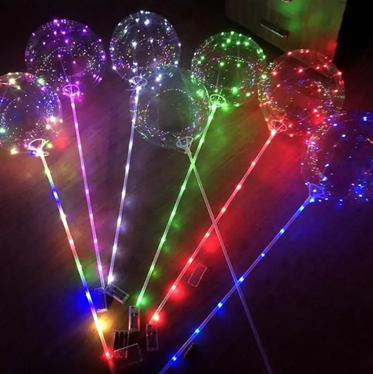LED argiztatu Bobo globo multzoak