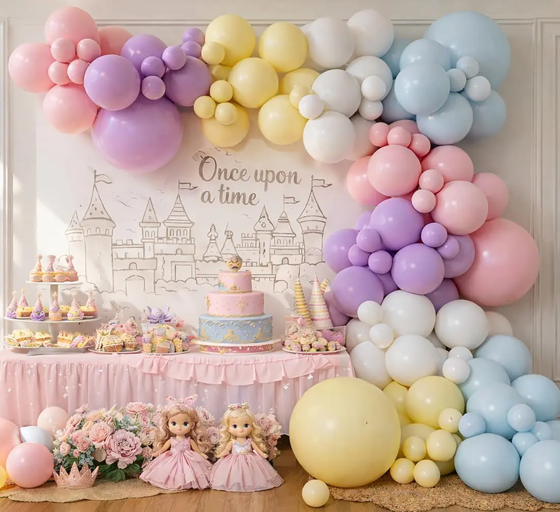 Macaron Pastel Globo Garland Arch Kits