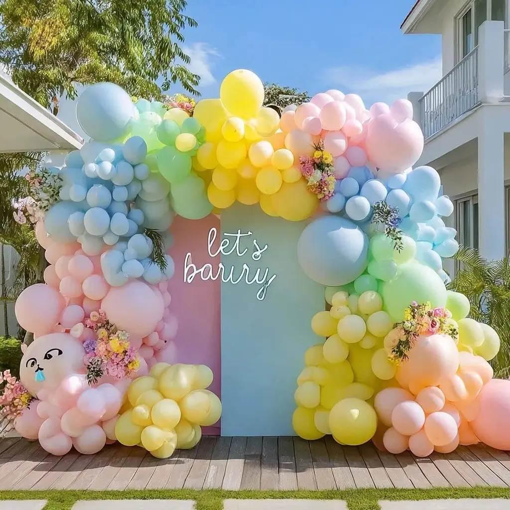 Matte Pastel Globo Garland Kits