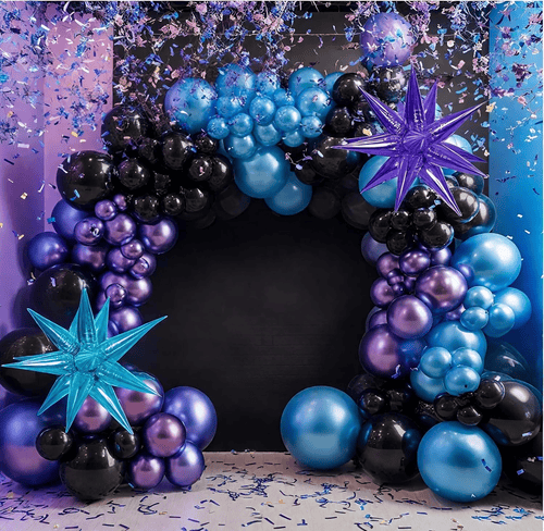Metalezko Purple Blue Globo Garland Kit