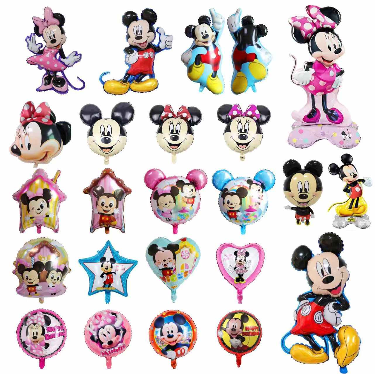 Mickey eta Minnie paperezko globoak