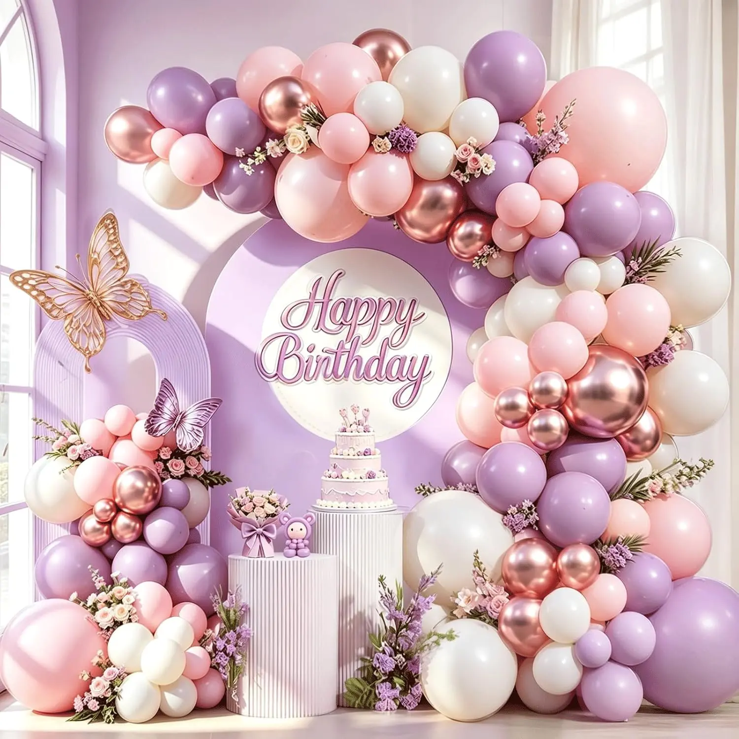 Arrosa Purpura Puxika Zuria Garland Arch Kit