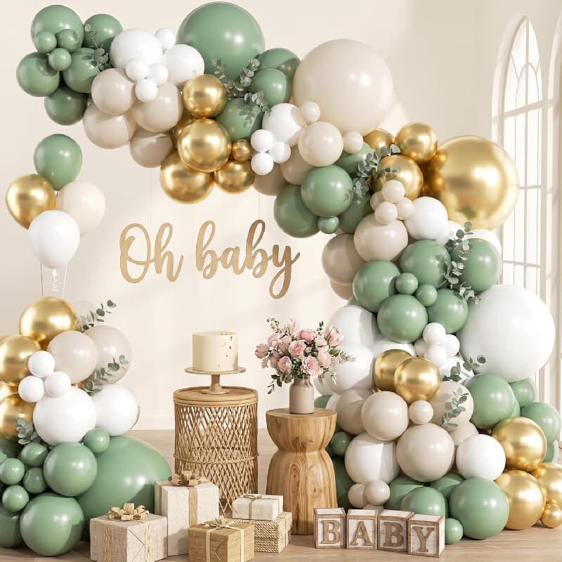 Sage Green Globo Garland Kit