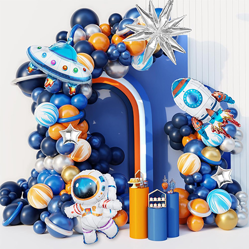 Espazioko globoen girlanda